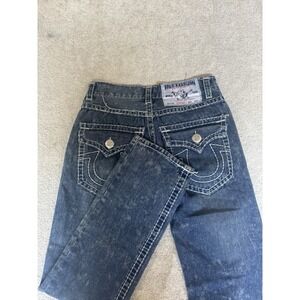 VTG‎ True Religion Rare Billy Super T Stitched Jeans Sz 32 Straight Distressed